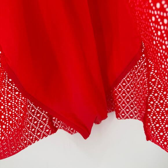 Swim Solutions Swim Dress Size 12 Bow Front Tummy Control Swimsuit Orange NWT - Picture 12 of 16